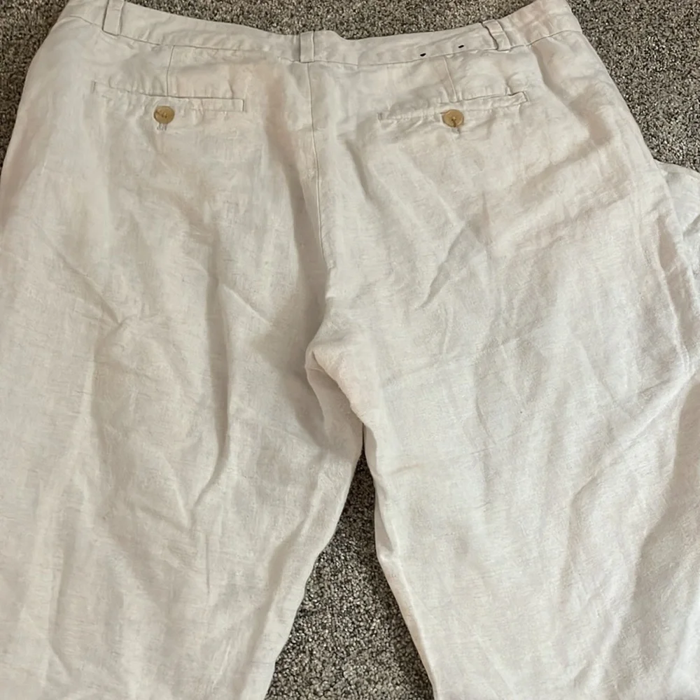Banana republic linen wide leg pant Martin fit 14